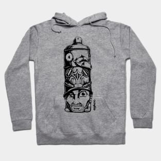 SprayCan Totem - Black Hoodie